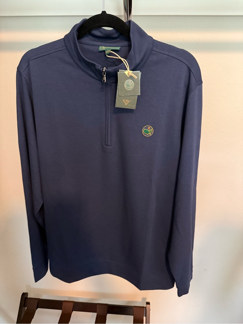 Masters Berckmans Place Navy Quarter Zip New With Tag